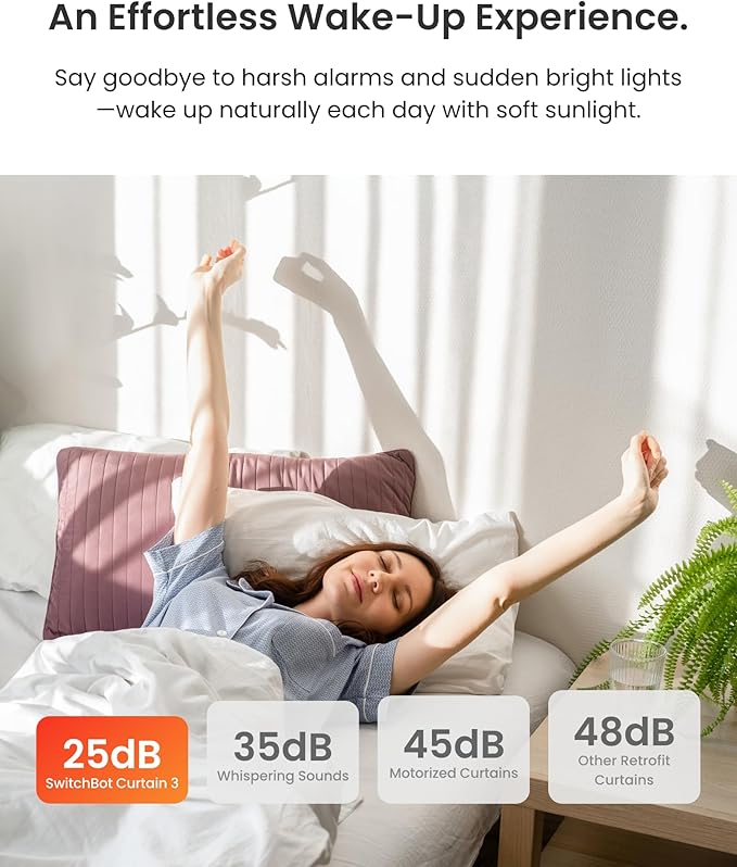 2025 Automatic Curtain Opener 3 Rod with Remote, Bluetooth Remote Control Smart Curtain, WiFi & App Control, Add Hub to Compatible with Alexa, Google Home, HomeKit