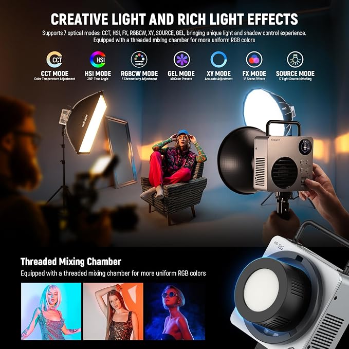 NEEWER 80W RGBWW LED Video Light - Image 3