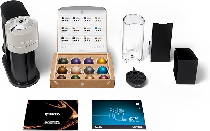 Nespresso Vertuo Next Coffee and Espresso Maker by Breville, Light Grey