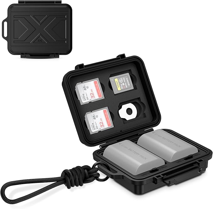 JJC Portable Camera Battery Memory Card Storage Case by JJC