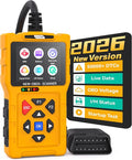 T600 OBD2 Scanner Diagnostic Tool & Code Reader for Cars and Trucks – Check Engine Code Reader with Reset, Read & Clear Fault Codes for Vehicle 1996+, Live Data, 50,000+ DTCs, Cloud Print, I/M Status