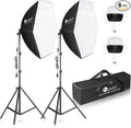 HPUSN Softbox Photography Lighting Kit, Photo Studio Light by HPUSN