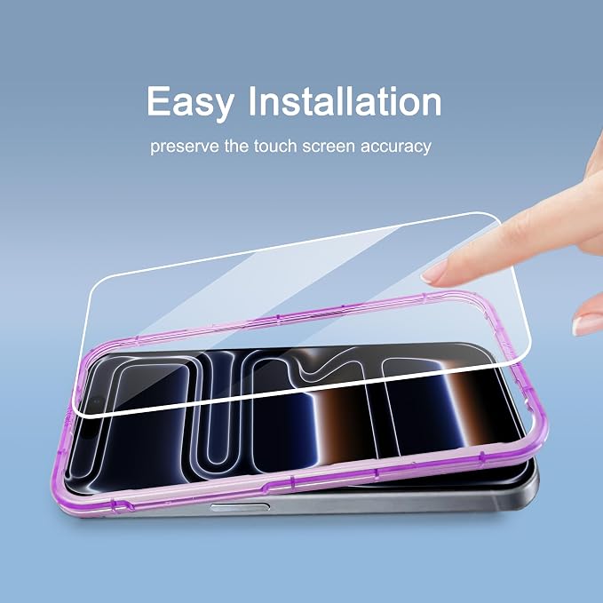 Ailun 3 Pack Screen Protector for iPhone 17 Pro Max + 3 Pack Camera Lens - Image 6