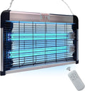 UV Light Sanitizer with Ozone 76 Watts (2x38W), UVC Disinfection Lamp w/Remote Control, Odor and Dust Mite Removal, Ultraviolet Light for Kitchen/Basement/Bathroom Black