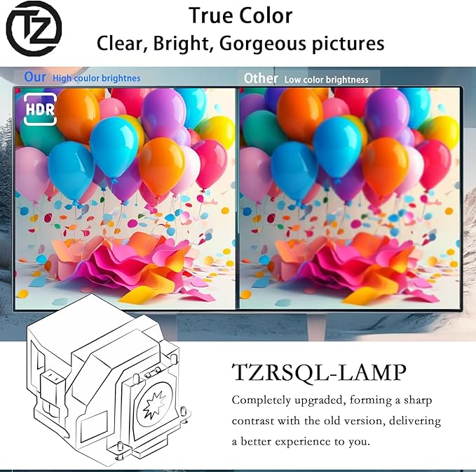 TZRSQL A+ Quality LMP-H200 for Sony VPL-VW40 VPL-VW50 VPL-VW60 VW40 VW50 VW60 Replacement Projector Lamp Bulb with Housing
