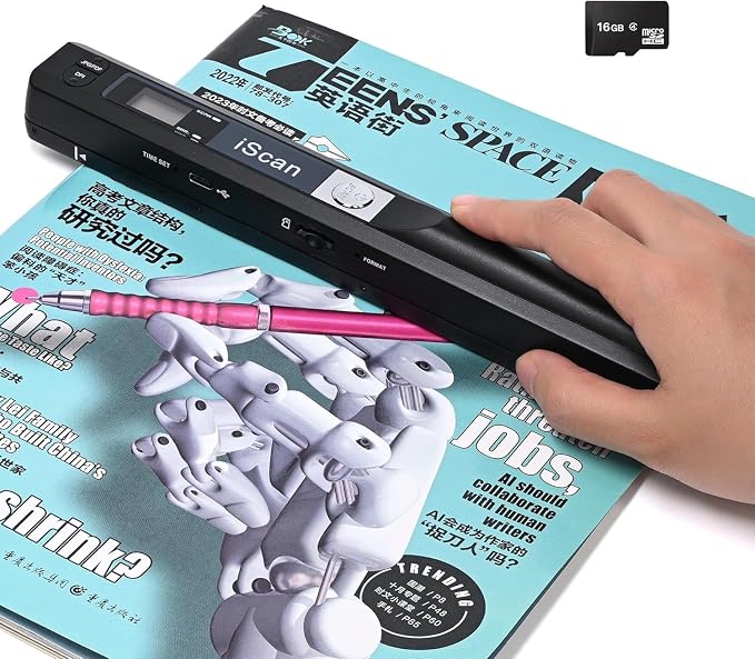 Portable Scanner for Photo A4 Document, Handheld Mobile Scanner by Unknown