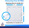 Filter King 4.5x38.5x1 Air Filter | 4-PACK | MERV 8 HVAC Pleated A/C Furnace Filters | MADE IN USA | Actual Size: 4.5 x 38.5 x .75"