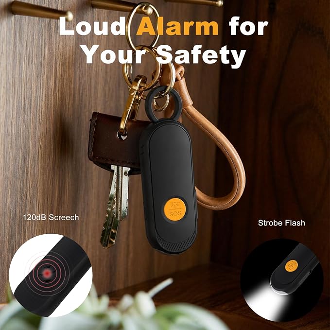 Personal Safety Alarm, GPS Tracker Keychain - Image 3