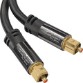 TOSLINK – Optical Audio Cable – 16ft – Designed in Germany – Fiber Optic Cable by Kabeldirekt