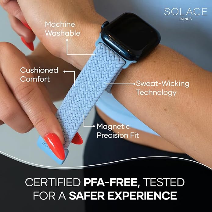 Solace Bands Imperium Adapt Wide Adjustable Nylon Braided Watch Band - Image 6