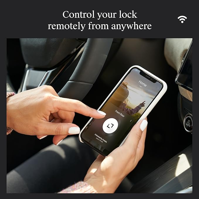 Level Smart Lock+ WiFi Deadbolt - World's Smallest Smart Lock - Apple Home Key & Voice Control - Matte Black