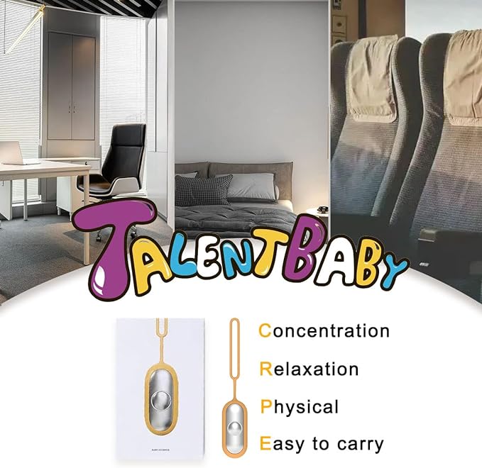 Handheld Relaxation Device,Compact Sleep Device,Massage Improved Mood and Focus Attention，Supports Calm,Small and Easy to Carry