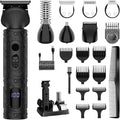Scttomon Beard Trimmer for Men Professional Mens Beard Grooming Kit T-Blade Trimmer Electric Shaver Razor Nose Body Trimmer Hair Cutting Kit Cordless 7 in 1 Black