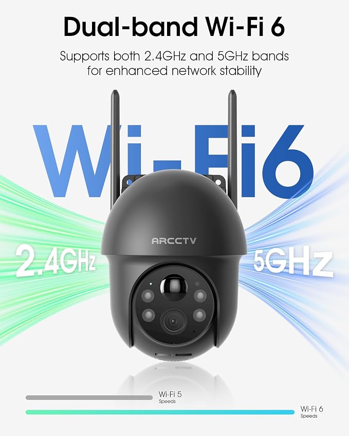 ARCCTV Security Cameras Wireless Outdoor Solar, 4MP 360° View Battery Powered - Image 4