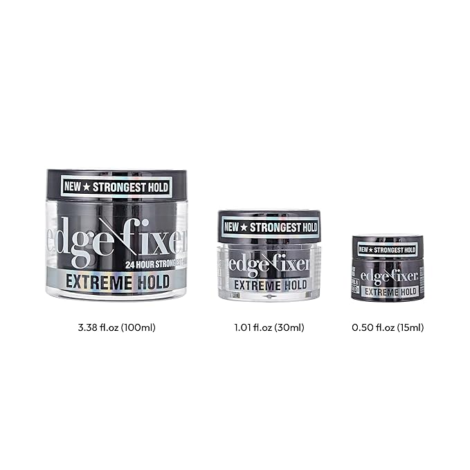 Red by Kiss Edge Fixer Extreme Hold, Strong Edge Control with 24-Hour Hold, Infused with Biotin for Nourishment & Hydration, No Flaking or Oily Residue (1.01 Fl.oz.)