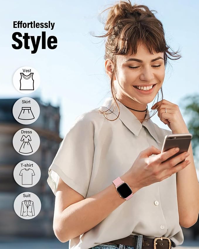 Stretchy Band Compatible with Apple Watch Bands 40mm 38mm 41mm 42mm 44mm 45mm - Image 6