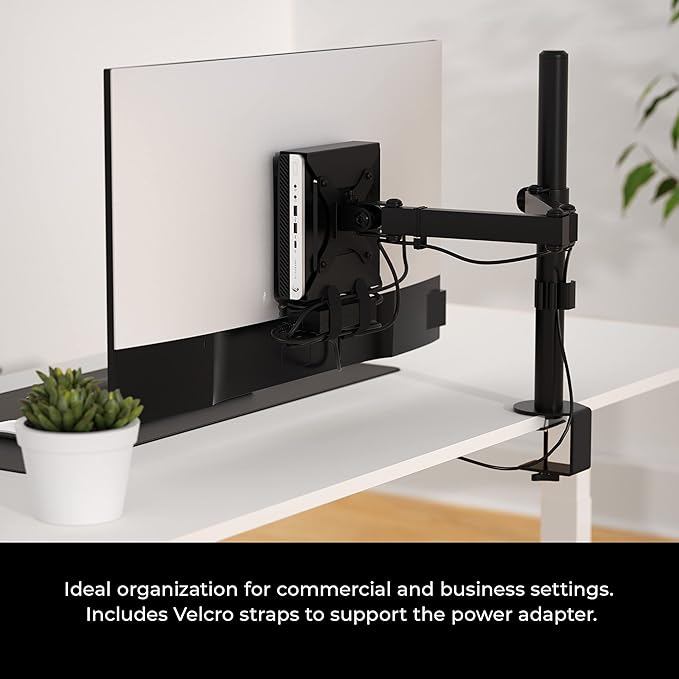 HumanCentric VESA Mount Compatible with HP Desktop Mini, HP ProDesk Mini, HP EliteDesk Mini, Replaces Dual VESA Sleeve for Mini Desktops v3, Mount on an Arm, Under Desk or Wall, 75x75mm, 100x100mm