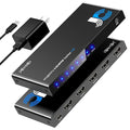 JCHICI HDMI Splitter 1x4 for PS5/Xbox/Apple TV - 4K@60Hz HDMI Switcher Splitter with HDR10 & Dolby Vision, 1 in 4 Out with EDID Modes (Auto/Copy/Downscale), HDCP 2.2, 18Gbps for Home Theater