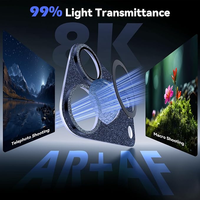 imluckies Compatible with iPhone 17 Pro Max Camera Lens Protector Bling - Image 2