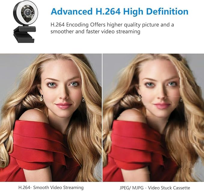 AIDELF Webcam Computer Camera 1080P with Dual Microphone Adjustable Right Light Web cam for PC Advanced Auto-Focus with Tripod Zoom Streaming Camera Gaming Webcam for YouTube Xbox Facebook Streamer