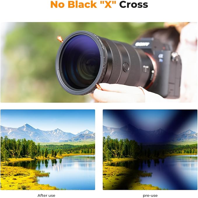 K&F CONCEPT 72mm Variable ND2-32 & Circular Polarizing Lens Filter in 1 - Image 5