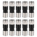 MECCANIXITY 10 Pcs F Type Coaxial Cable Compression Connectors, 75 Ohm Copper by MECCANIXITY