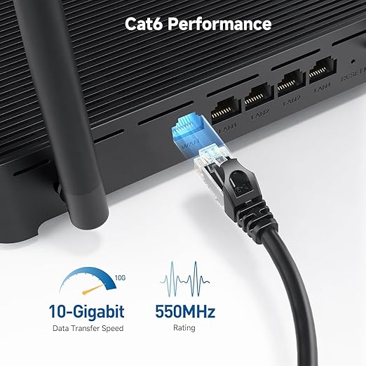 Cable Matters 10Gbps Snagless Cat 6 Ethernet Cable - 20ft - Image 3