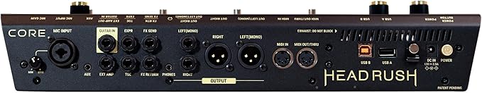 HeadRush Core - Guitar and Vocal Multi Core Effects Amp Modeling Processor with Cloning, Looper, Antares Auto-Tune, Wi-Fi, Touchscreen, and Bluetooth