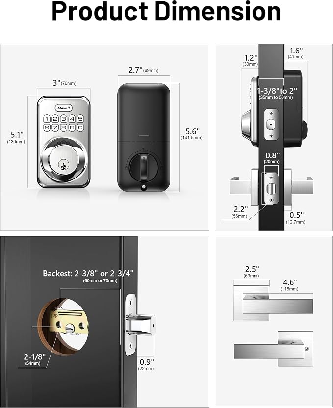 Zowill Keyless Entry Door Lock - Image 6