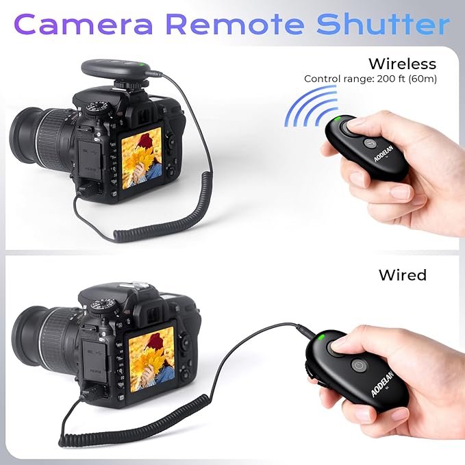 Upgraded USB-C Rechargeable Wireless Camera Remote Control Shutter Release for Sony a5100 a6000 a6300 a5000 a7 III a7 II a7 a7R III a9 RX100 III RX10M2 | Replaces Sony RM-L1AM and RM-SPR1