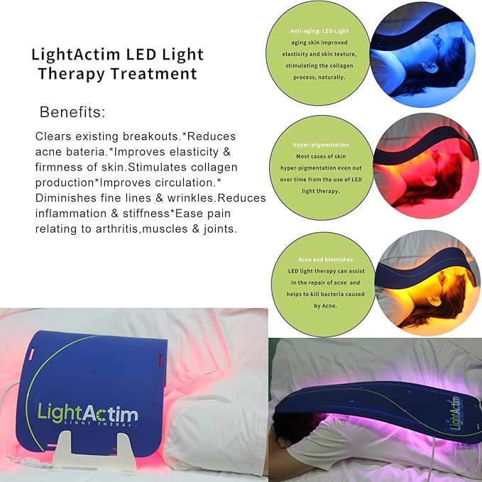 2 Modes Light Pad Skin Care Treatment Device,Facial Wrinkles for Anti Aging Pains Mode to Release and Improve the Muscle and Joint Pain