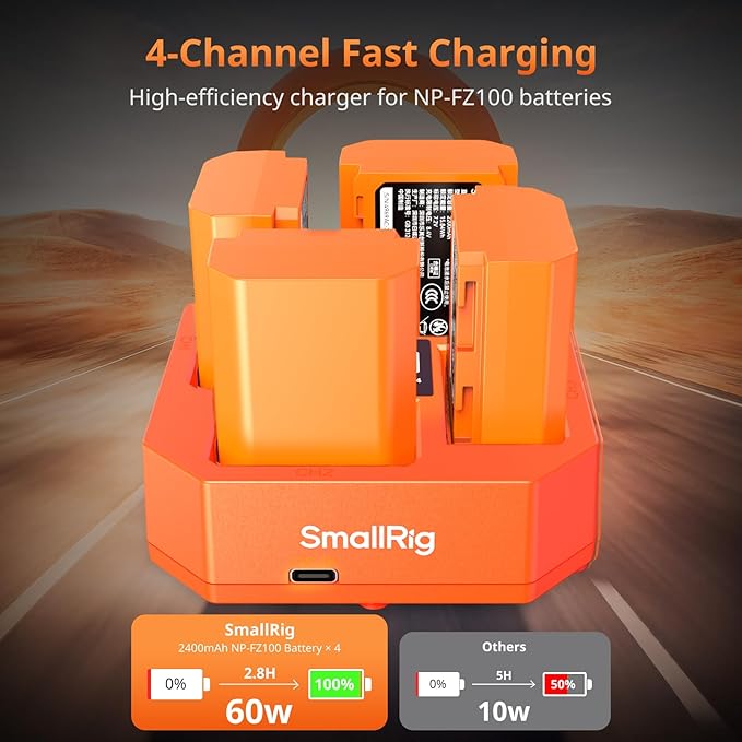 SmallRig NP-FZ100 4-Slot Charger - Image 2