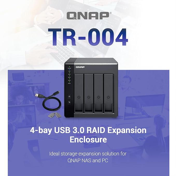 QNAP TR-004 4 Bay USB Type-C Direct Attached Storage - Image 4