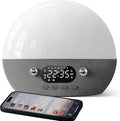 Dekala RestOnn Sunrise Alarm Clock Sunset Sound Machine 7-Day Programmable Loud Dual Alarm Clock, White Noise Natural Sounds for Sleeping Bluetooth Speaker Amber Night Light