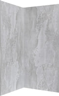 Palisade 78in x 36in x 36in Waterproof Vinyl Corner Shower Surround Kit with Accessories in Urban Fjord