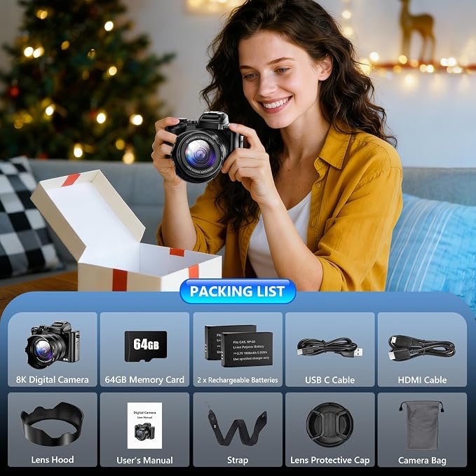 8K Digital Camera, 88MP WiFi Cameras - Image 8