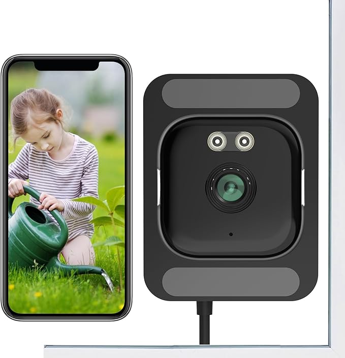 2K Window Cameras for Home Security, 2.4GHz & 5GHz WiFi Baby/Pet Camera with Phone APP, BlackLight Color Night Vision Indoor/ Outdoor View Camera with AI Motion Detectio, 2-Way Audio, Window Mount