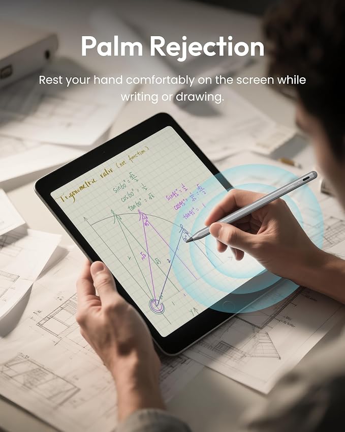 Metapen Pencil A8 for Apple iPad 2018-2026, Palm Rejection, Pixel Precision - Image 6