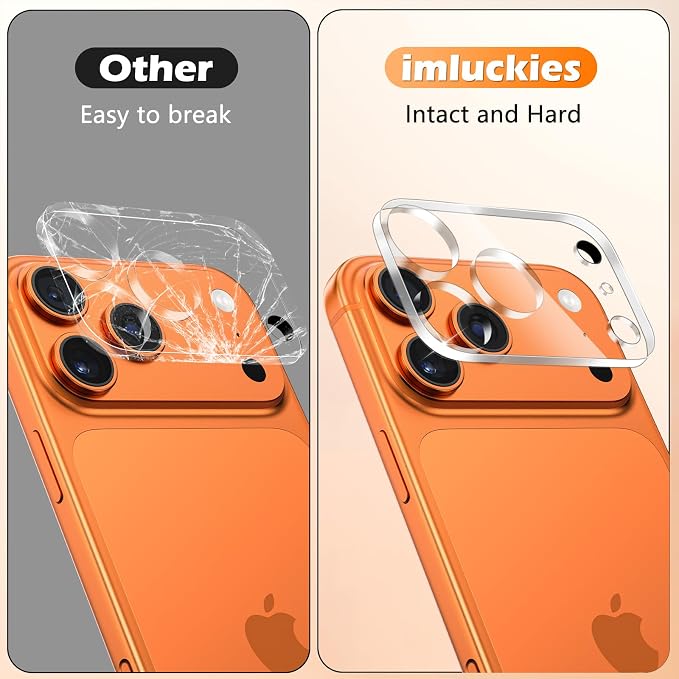 imluckies 3 Pack for iPhone 17 Pro 6.3" Camera Lens Protector, HD Clear - Image 7