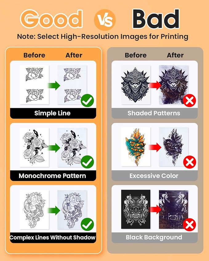 Phomemo Tattoo Stencil Printer, M08F Wireless Thermal Tattoo Printer - Image 5
