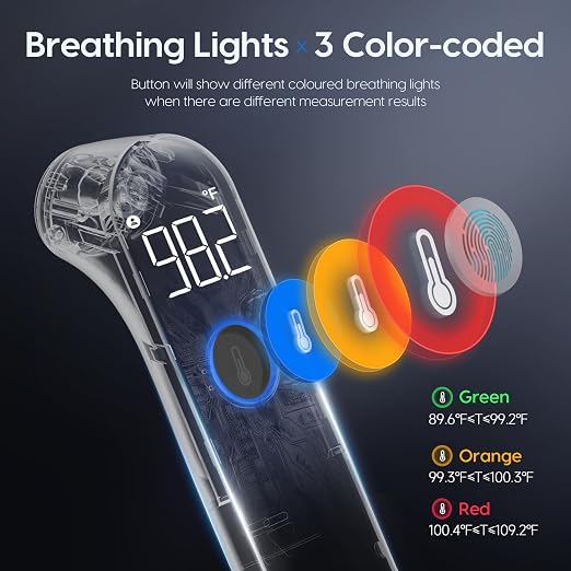 No-Touch Forehead Thermometer for Adults and Kids, Fast Accurate Baby - Image 3