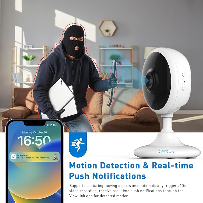 WiFi Security Camera 2K, Indoor Home Cameras - Image 3
