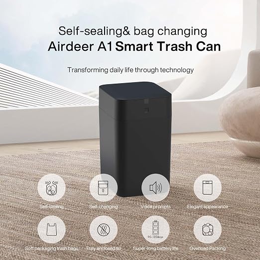Airdeer Automatic Trash Can, 4 Gallon Self Sealing and Self-Changing Smart - Image 2