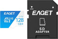 EAGET 1-Pack 128GB TF Memory Card Up to 100MB/s Read by EAGET