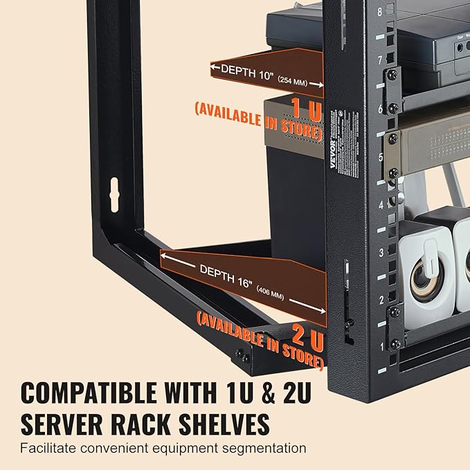 VEVOR 9U Server Rack, Wall Mount Network Rack - Image 6