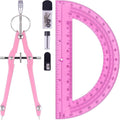 Unjoo Compass and Protractor Set, Professional Drawing Compass Tool, Metal by Unjoo