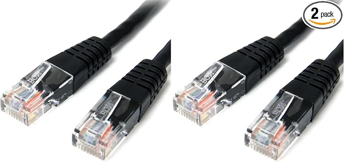 StarTech.com 3 ft Black Cat5e Ethernet Patch Cable by StarTech