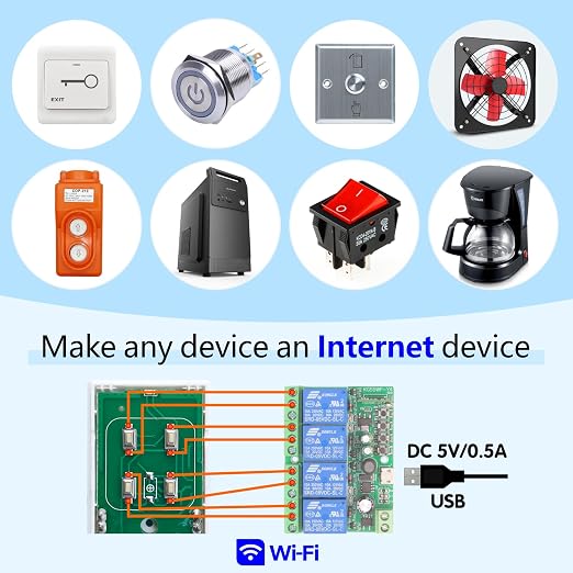DieseRC 4 Channels WiFi Smart Switch - Image 3