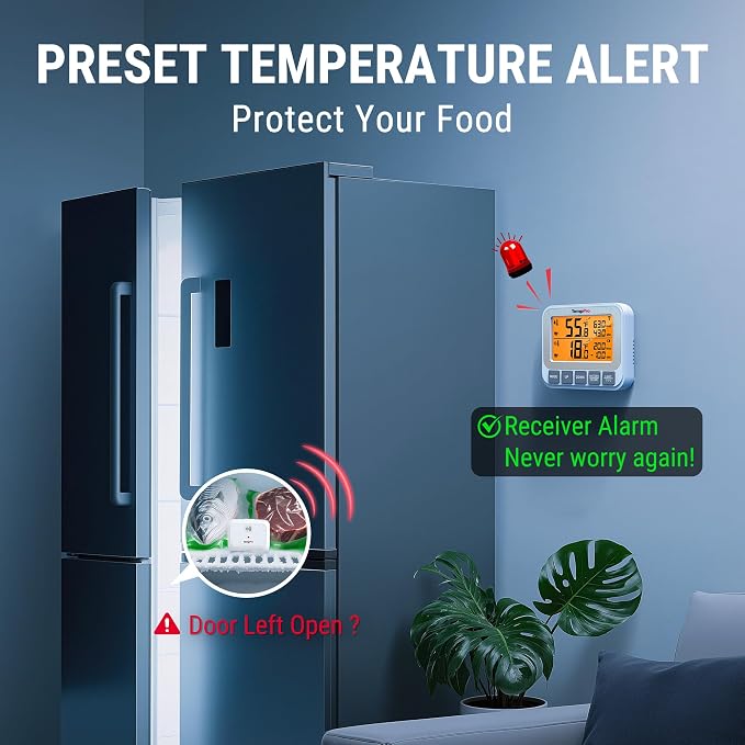 TempPro Wireless Freezer Fridge Thermometer - Image 5