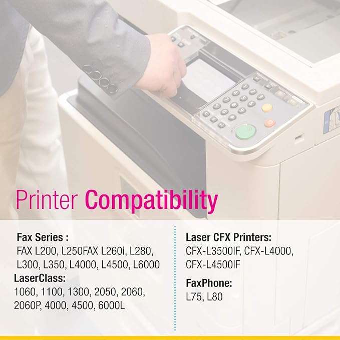 CS Compatible Toner Cartridge Replacement for Canon FX3 1557A002BA Black Fax Series L200 L250 L260i L280 L300 L350 L4000 L4500 L6000 CFX-L4000 CFX-L4500IF Toner Cartridge Black